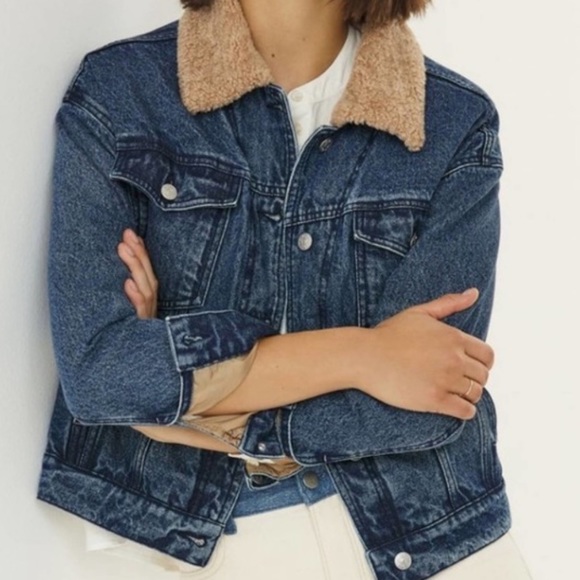 Anthropologie Jackets & Blazers - Teddy Sherpa Denim Jacket